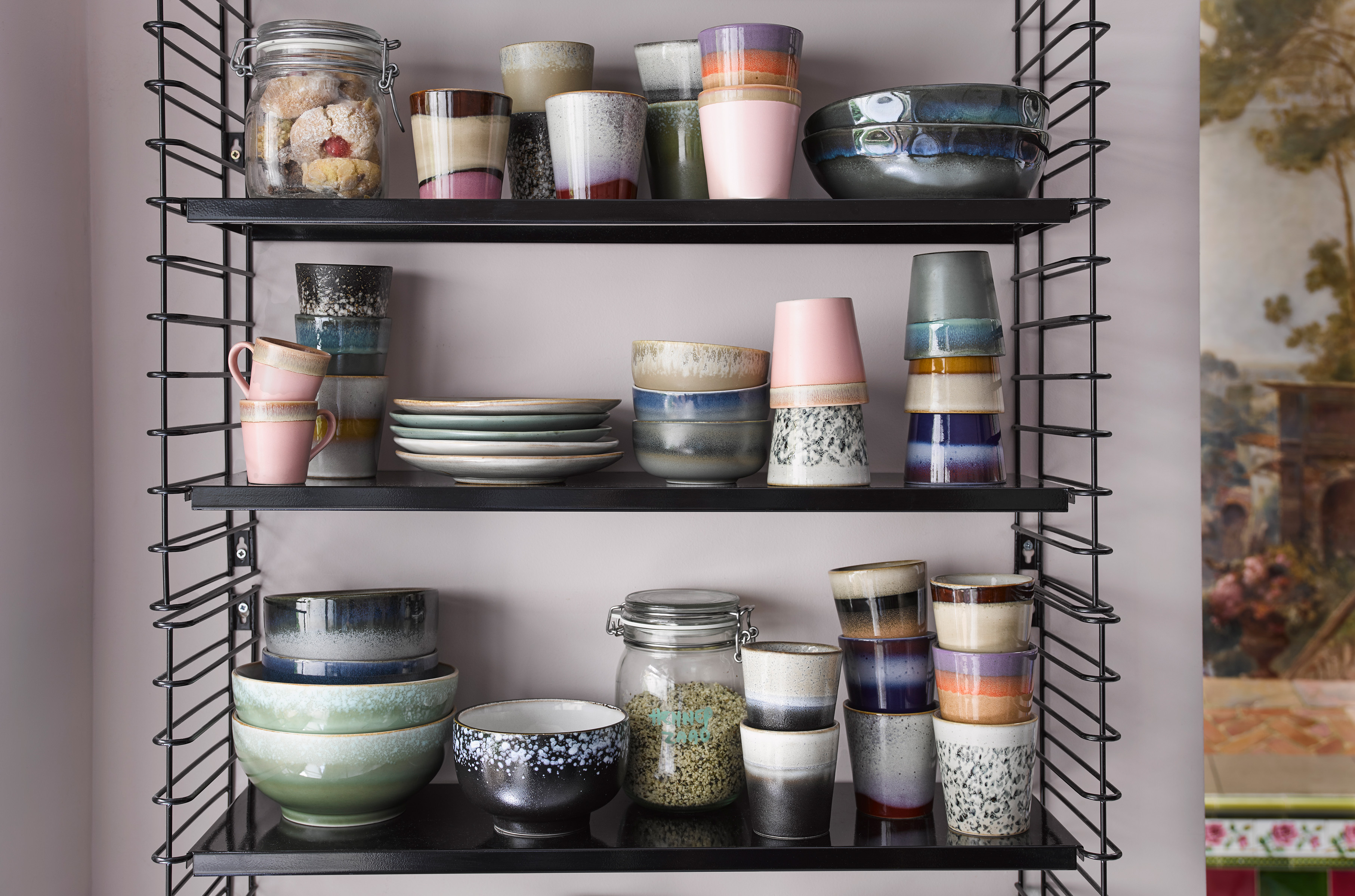 70s Keramik Kaffeebecher - Frost