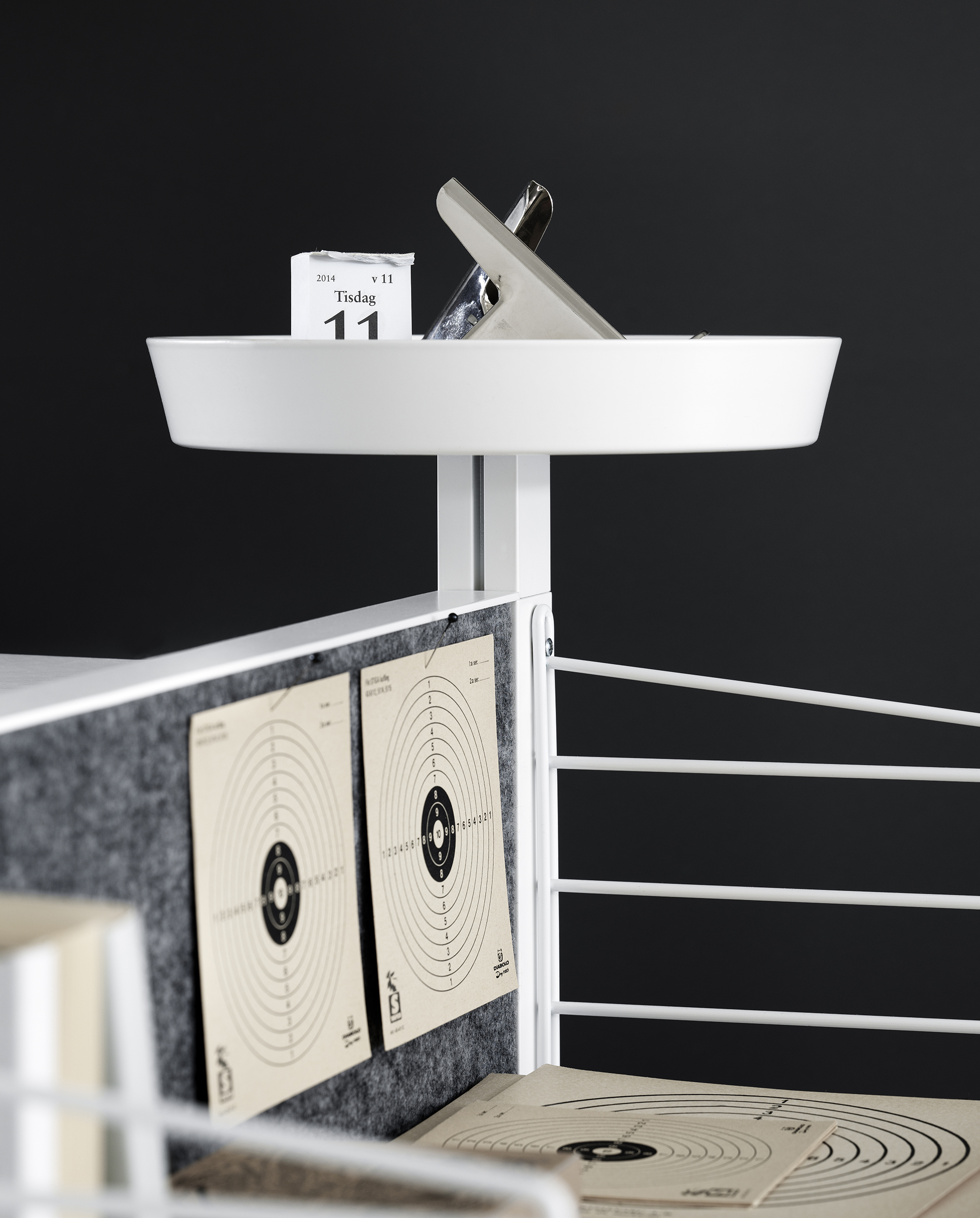 Schale für freistehendes Regal 28/10/28 Weiß