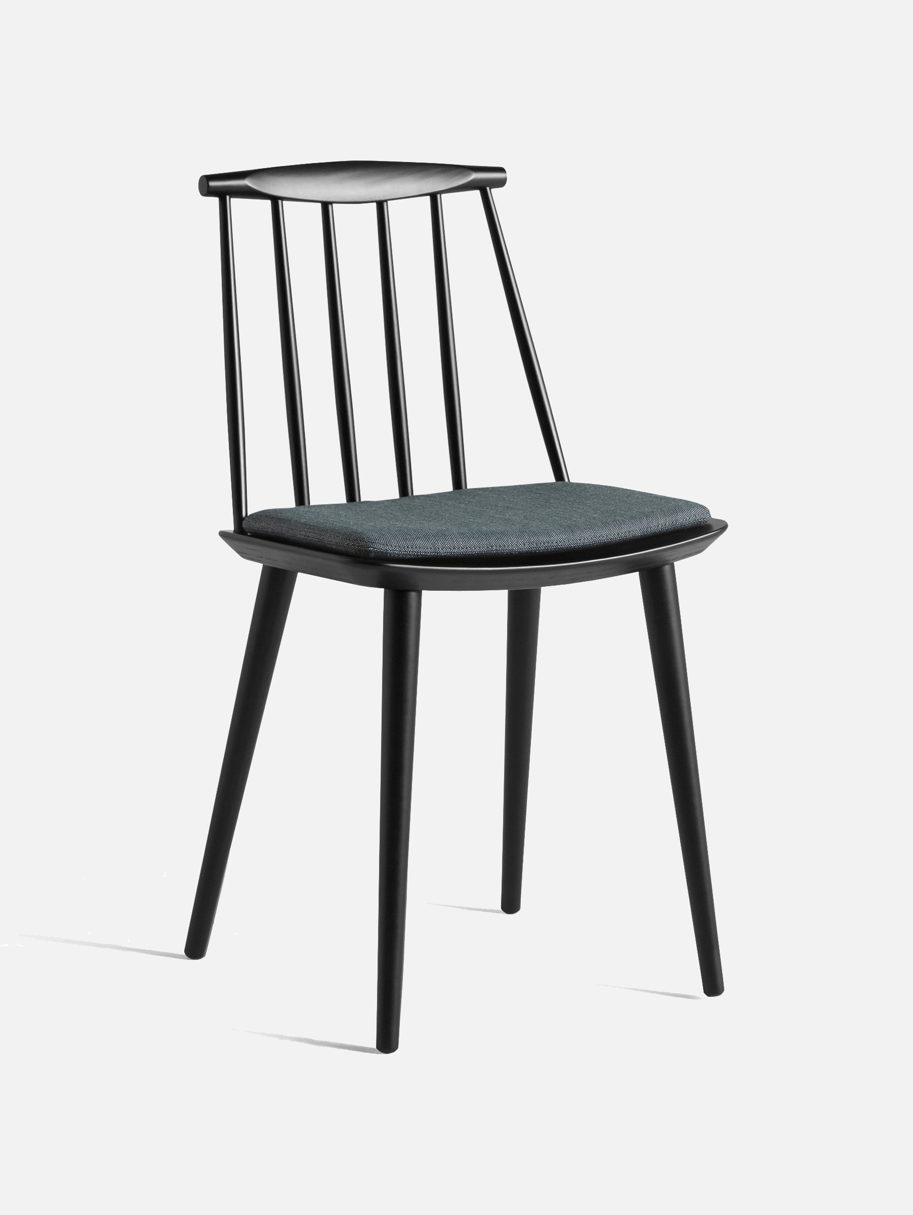 J77 Chair J-Series Black water-based lacquered beech