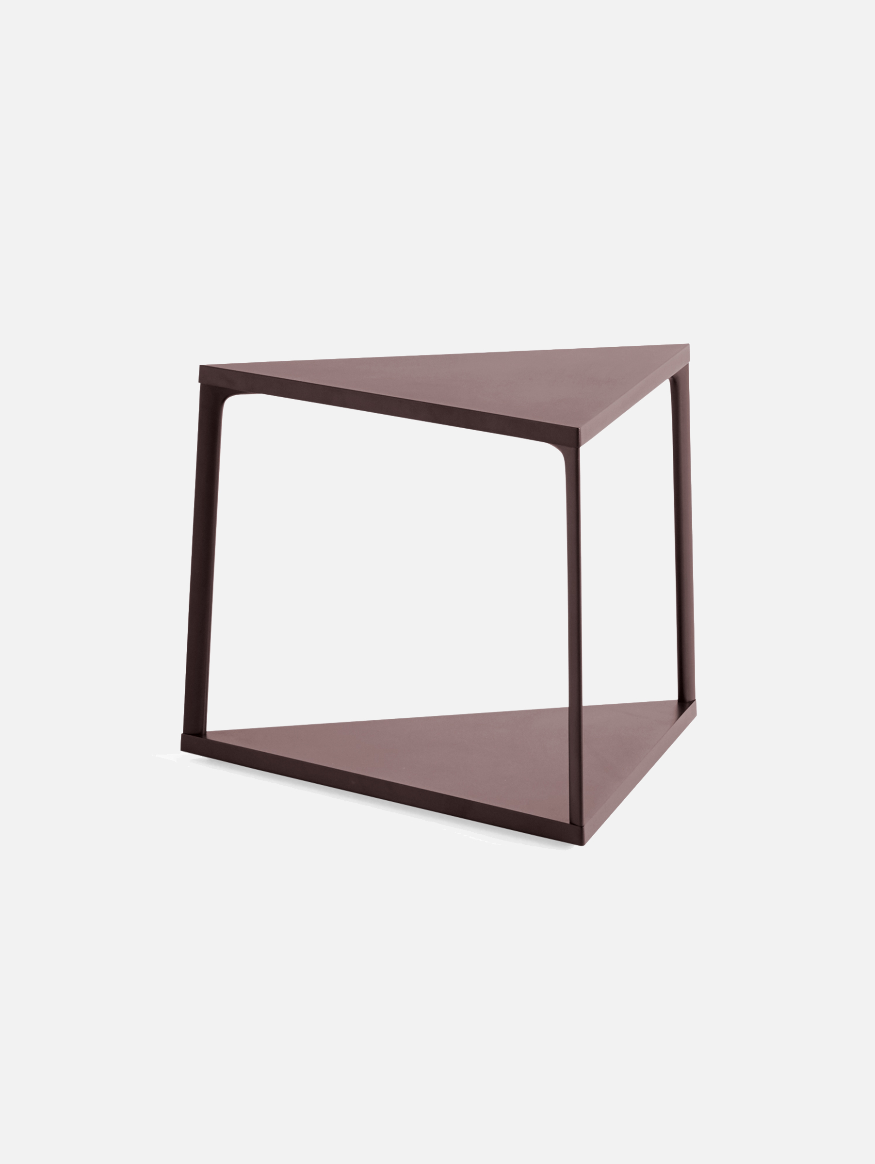 Eiffel Beistelltisch Triangle 52x52 cm - Dark brick