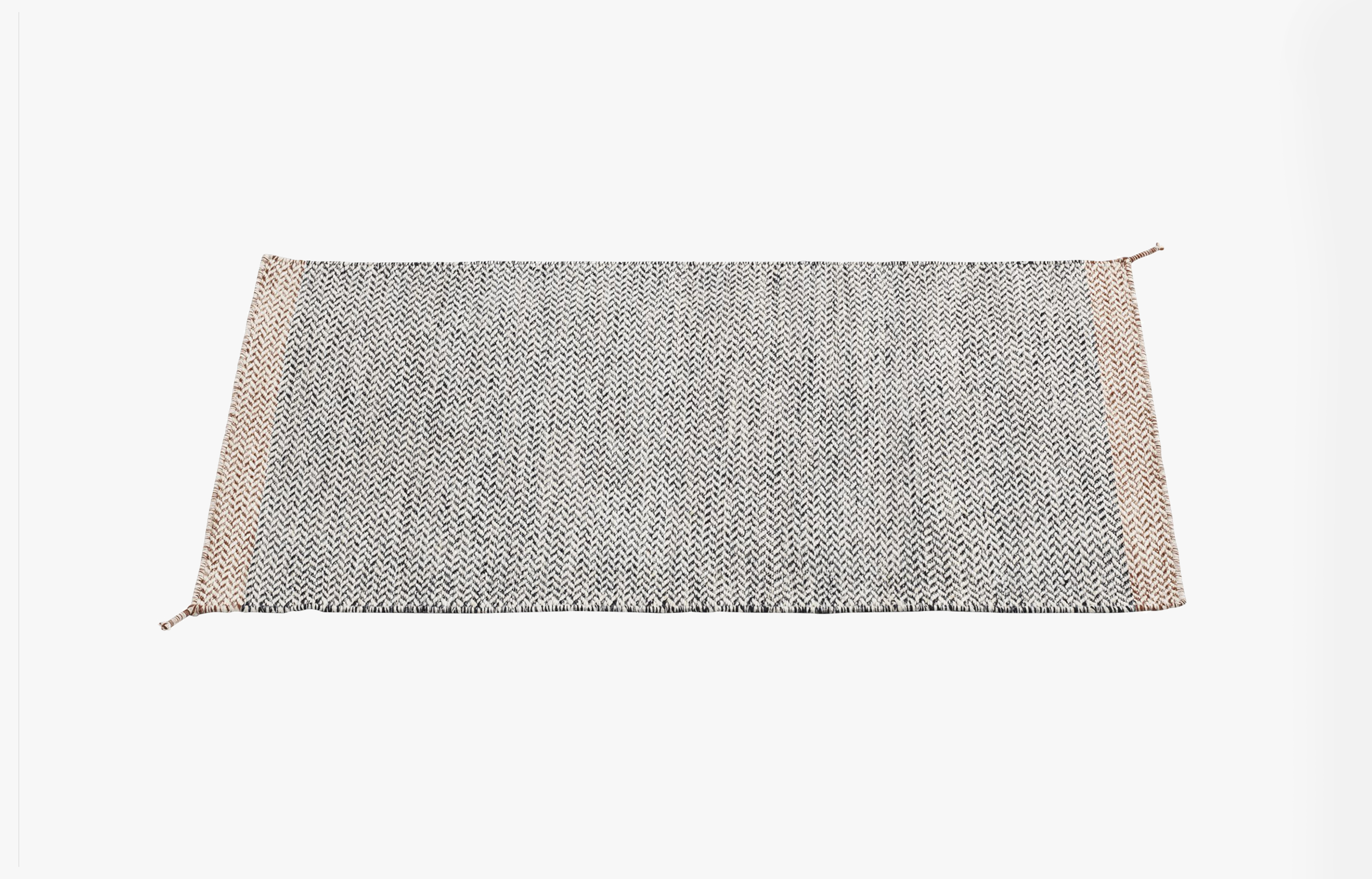 Ply Teppich 140x85 cm - Schwarz/Weiß