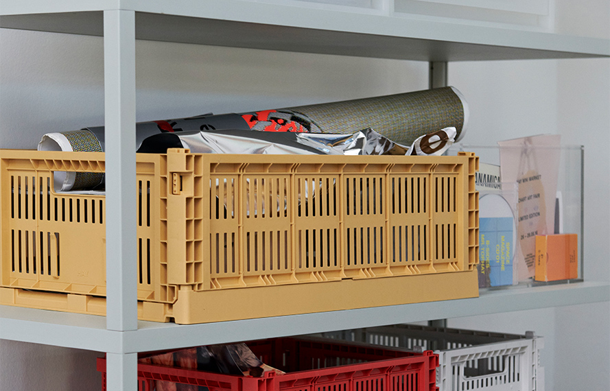 Crate Farbkiste Large Golden yellow