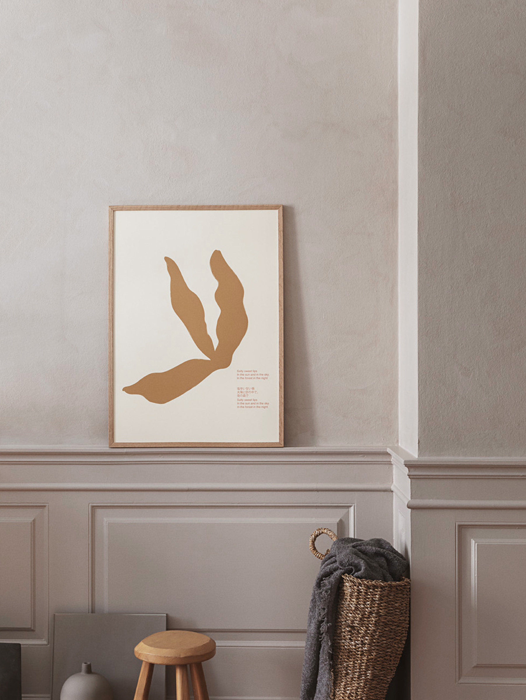 The Poster Club Lucrecia Rey Caro Salty Lips 50x70