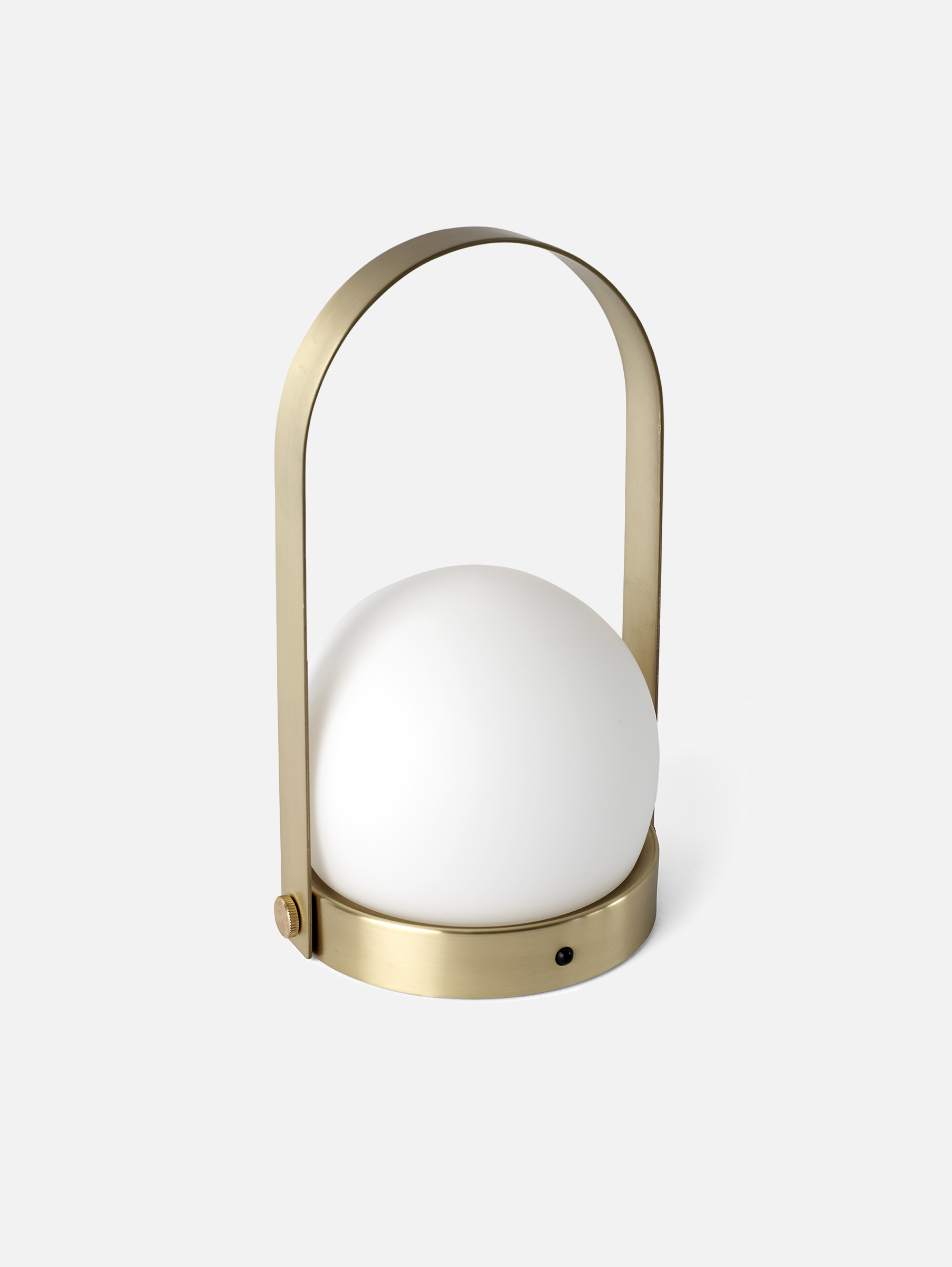 Carrie tragbare Akku Tischleuchte - Gebürstetes Messing