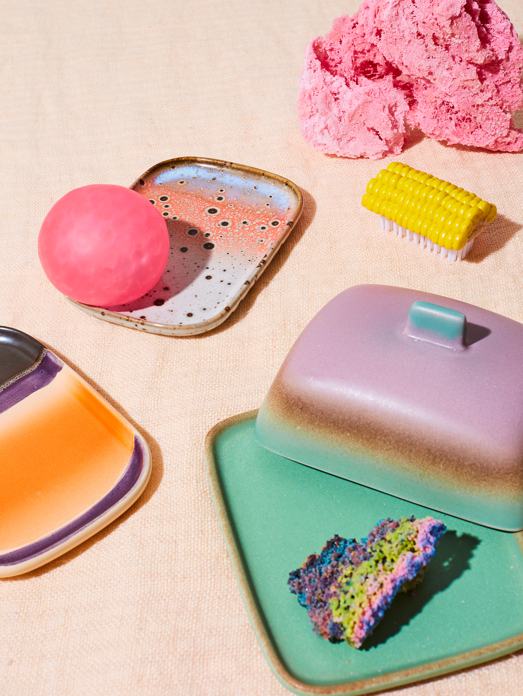 70s Keramiksmall Tabletts - atlas (set of 2)