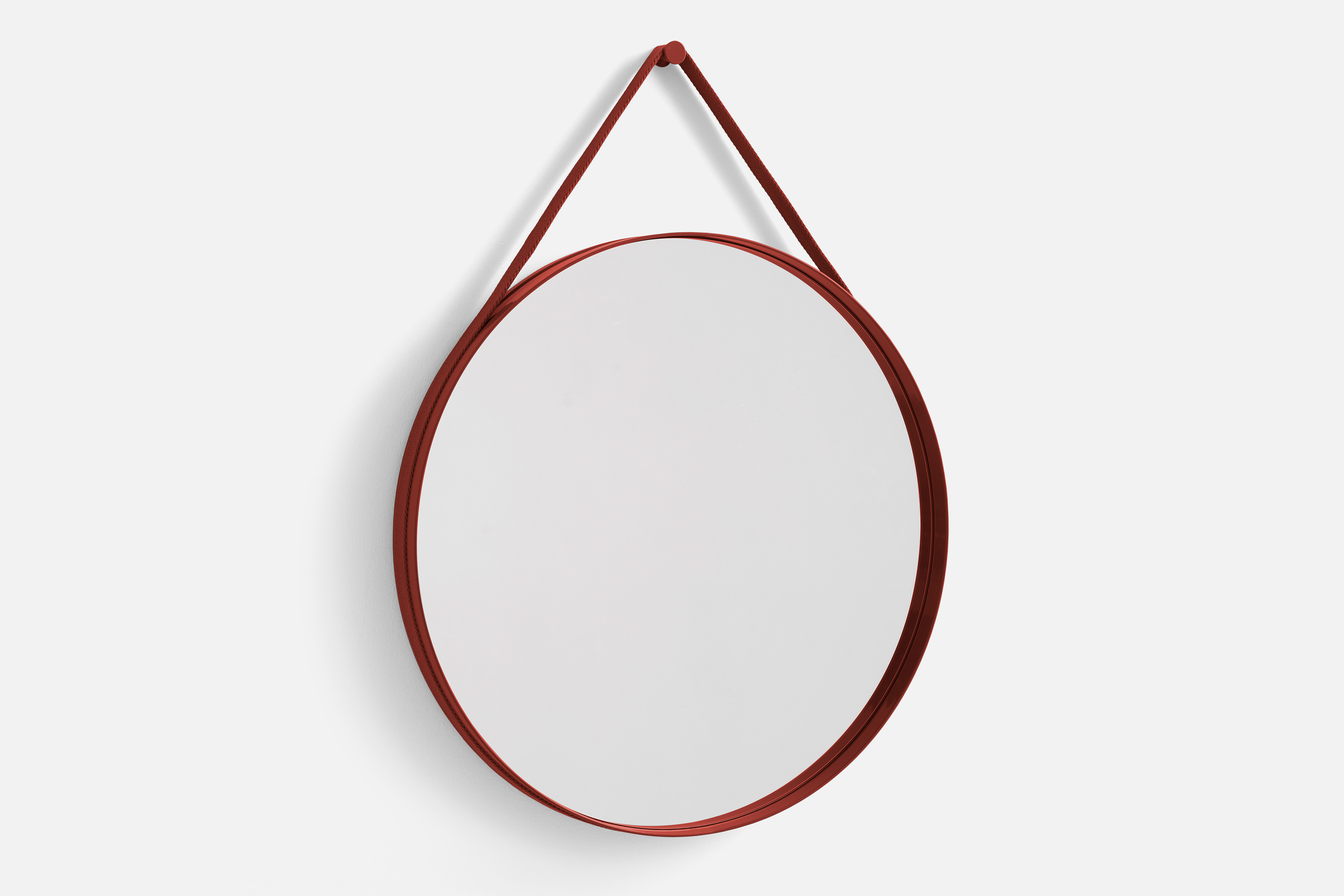 Strap Mirror Spiegel No. 2  Ø70 Rot