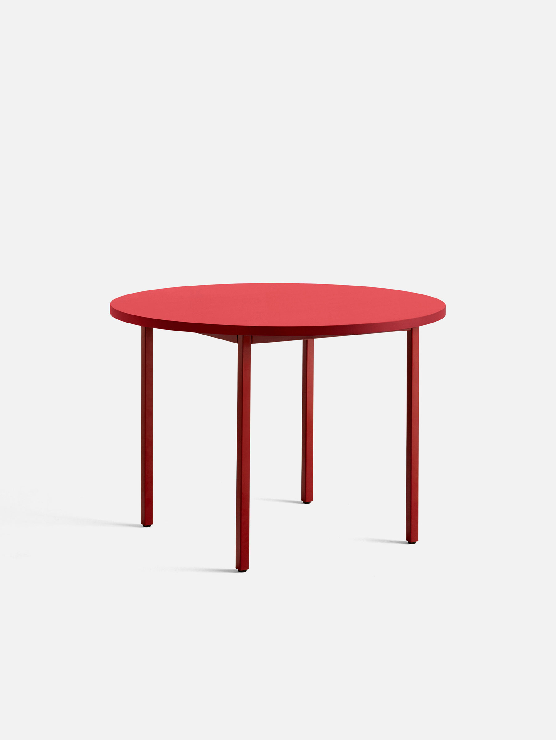 Two-Colour Tisch ø105 cm Maroon rot / Rot