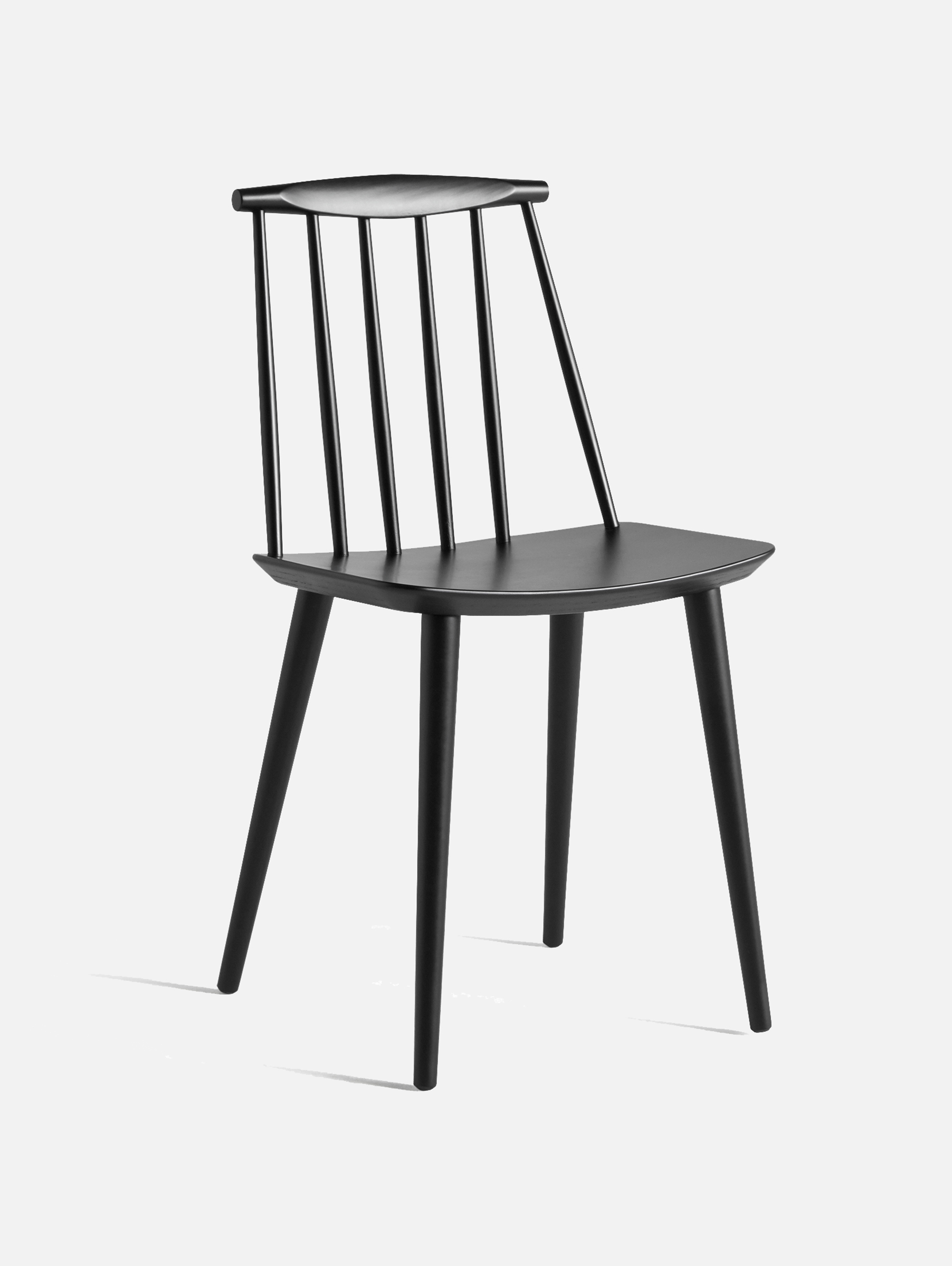 J77 Chair J-Series Black water-based lacquered beech