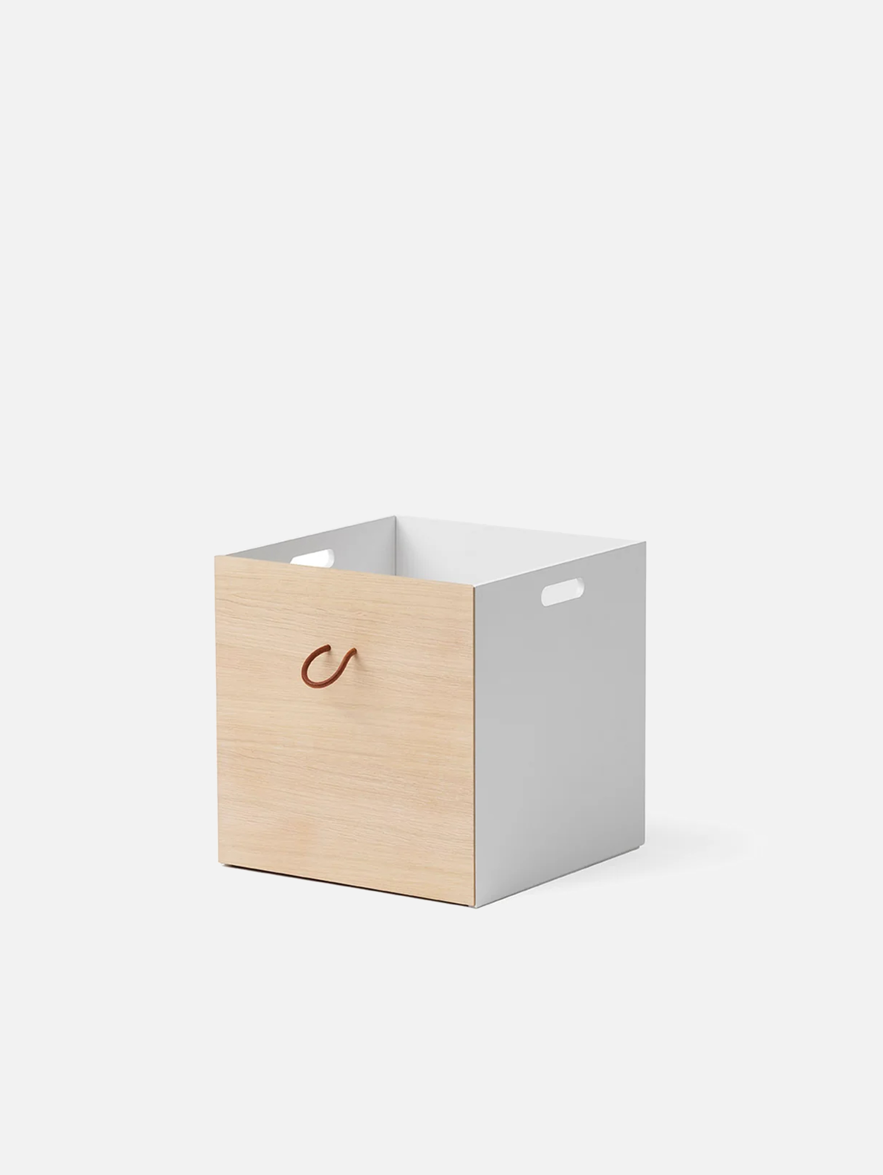 Wood Kisten weiß /Eiche, 3 Stück