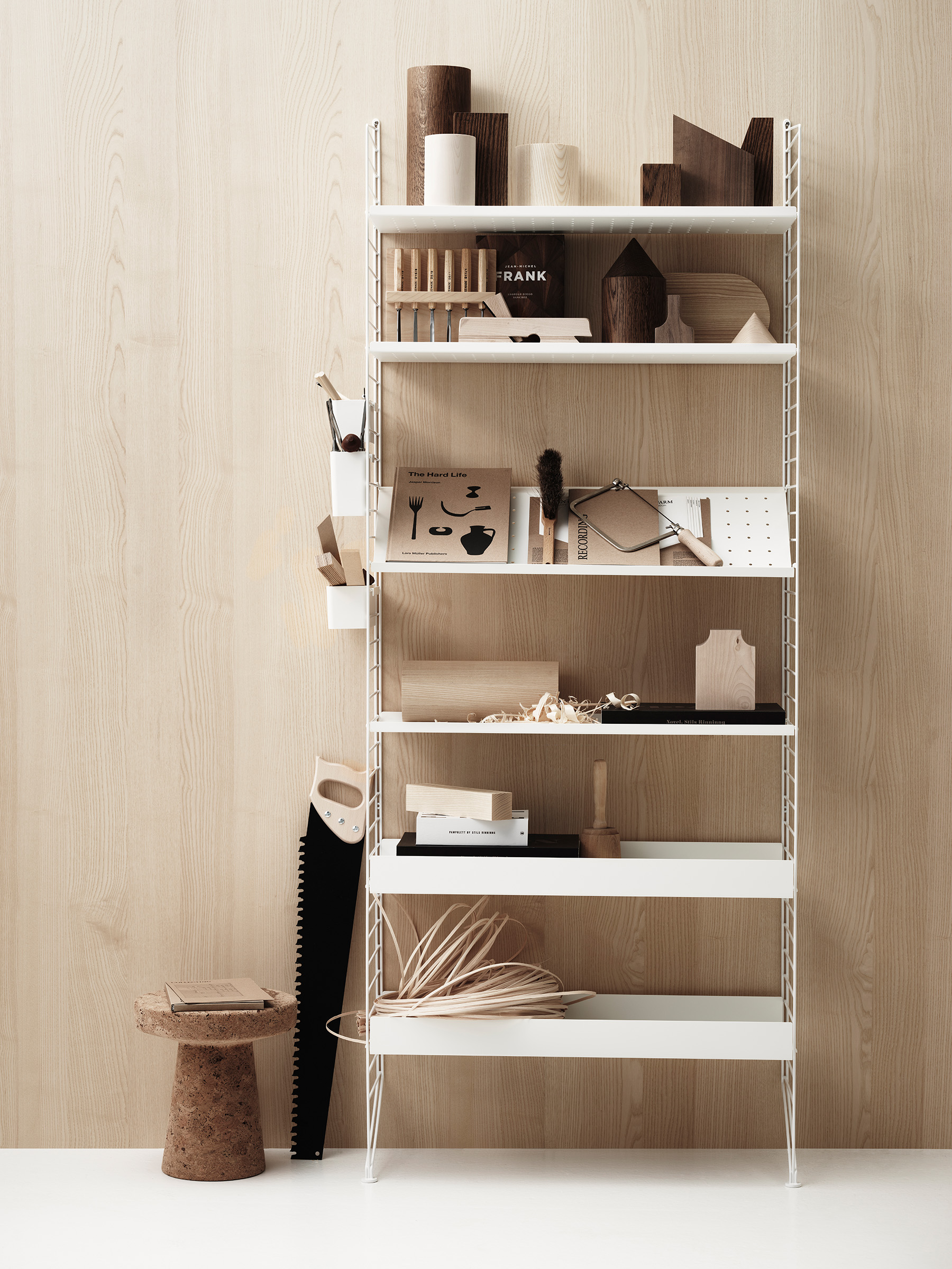 1er Metall Regalboden mit hoher Kante 78/7/20 Weiß