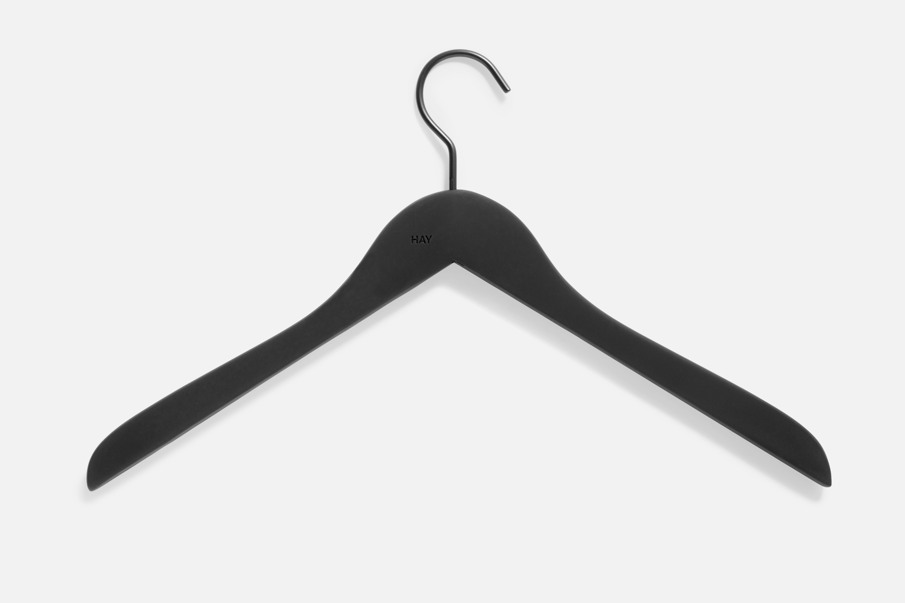 Soft 4er Set Kleiderbügel Slim Schwarz