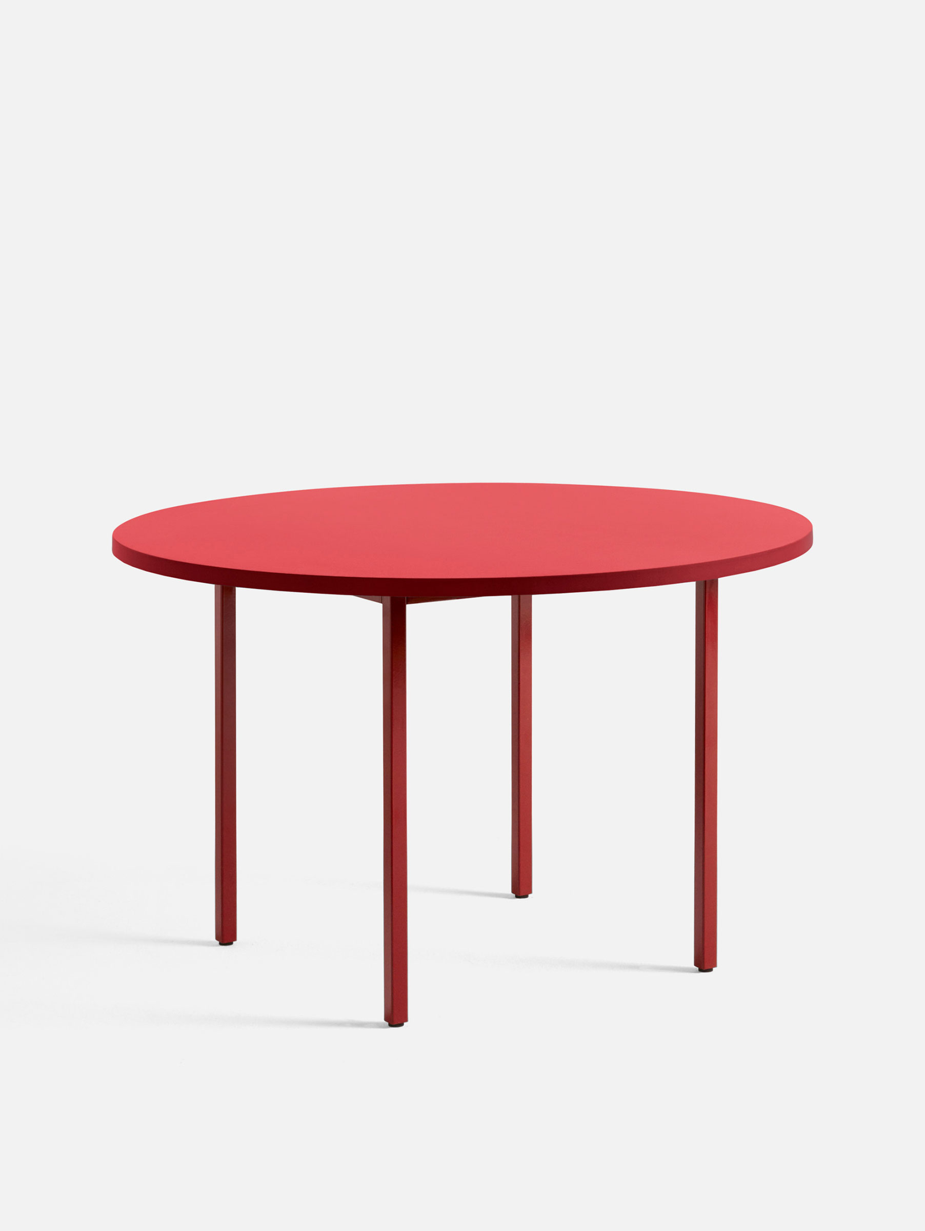 Two-Colour Tisch ø120 cm Maroon rot / Rot