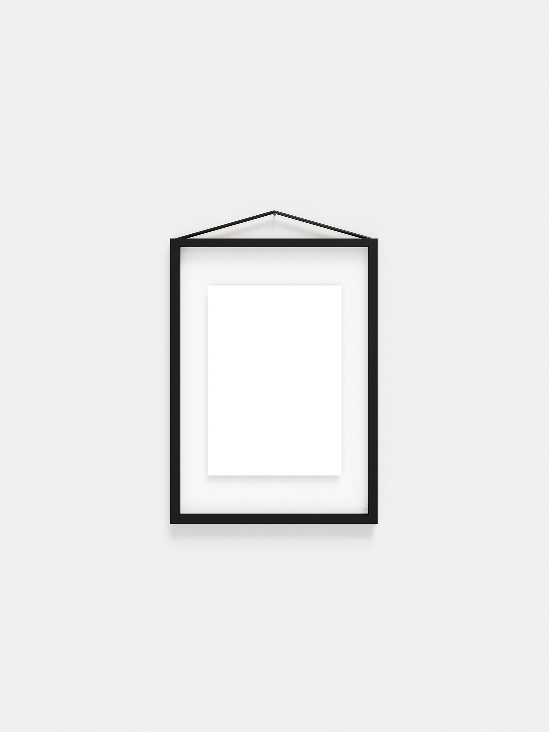 Rahmen Aluminium A4 - Schwarz