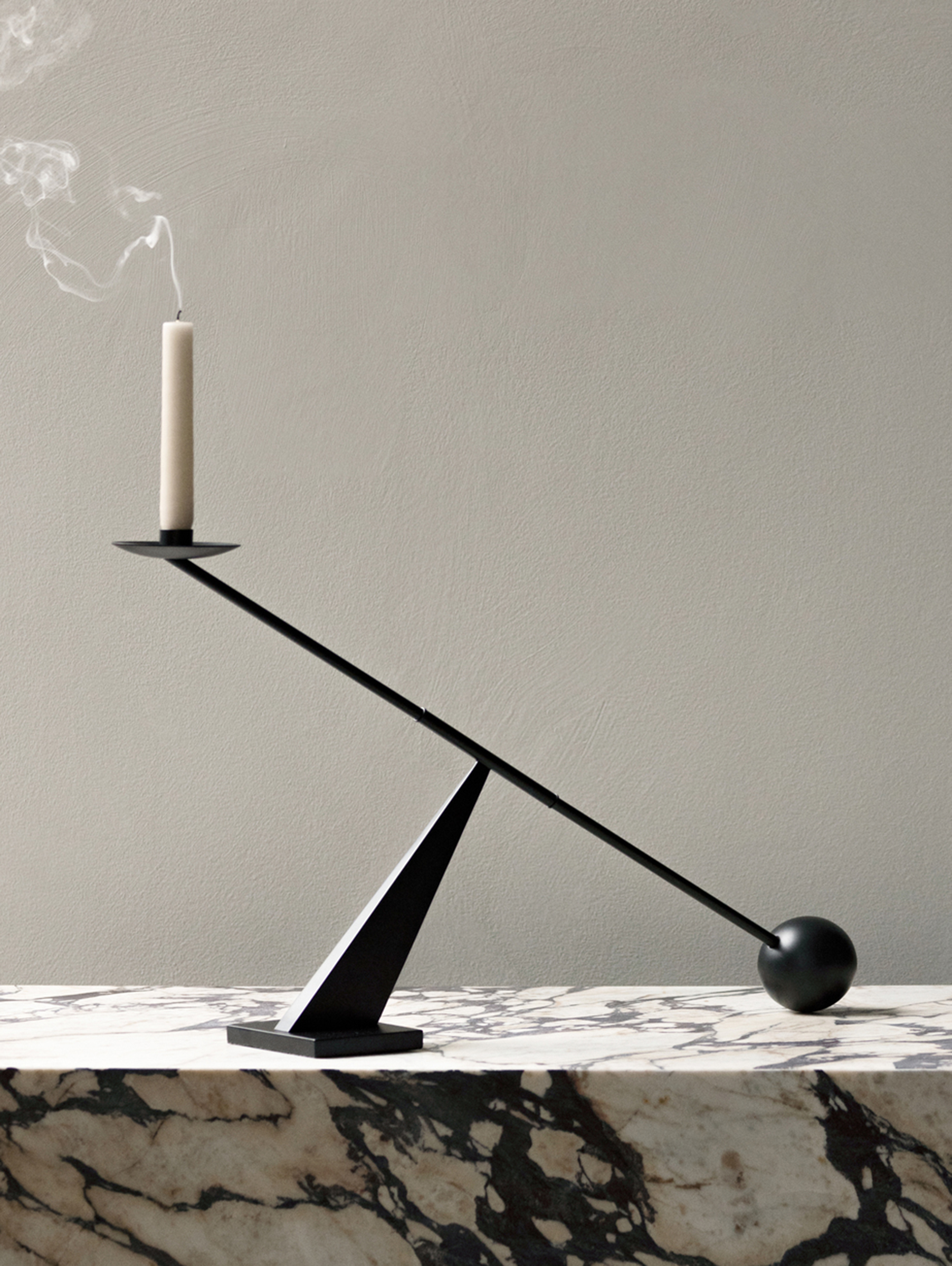 Interconnect Kerzenständer B70 cm - Schwarz