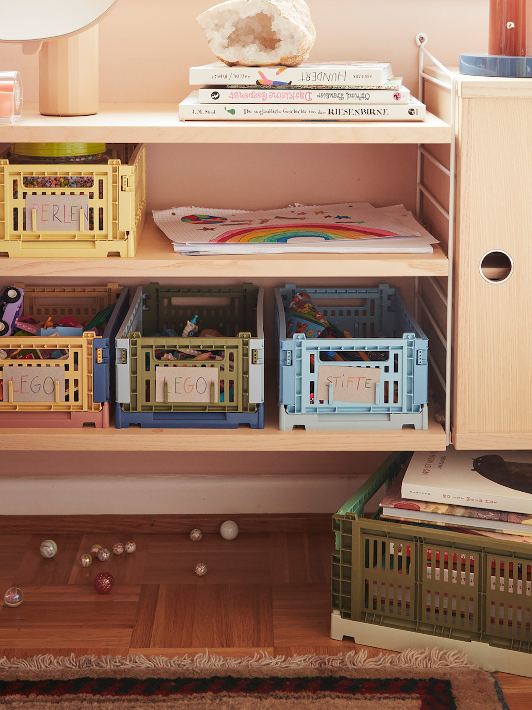 Crate Farbkiste Small Golden yellow