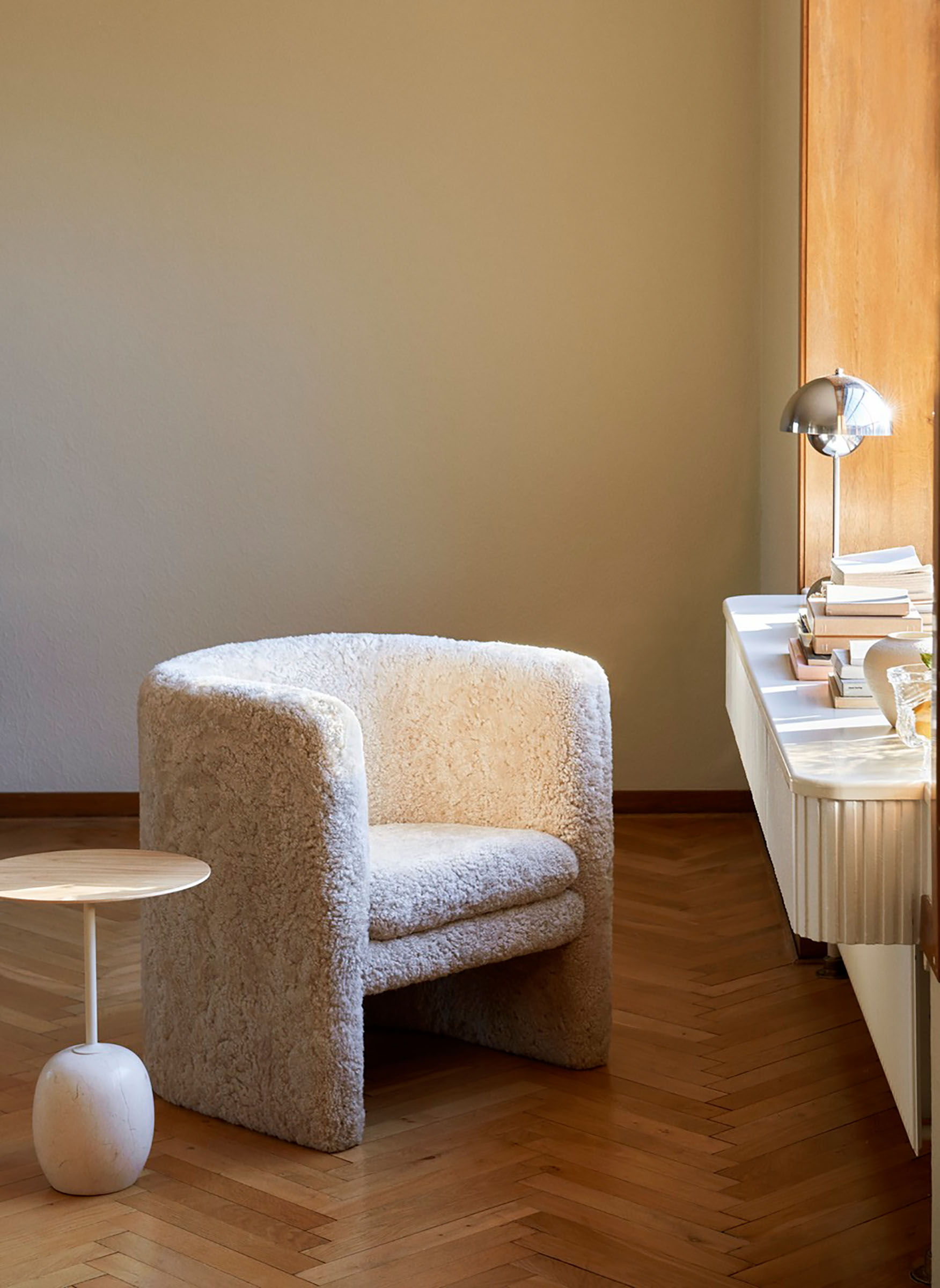 Flowerpot Tischleuchte VP3 - Poliertes Edelstahl