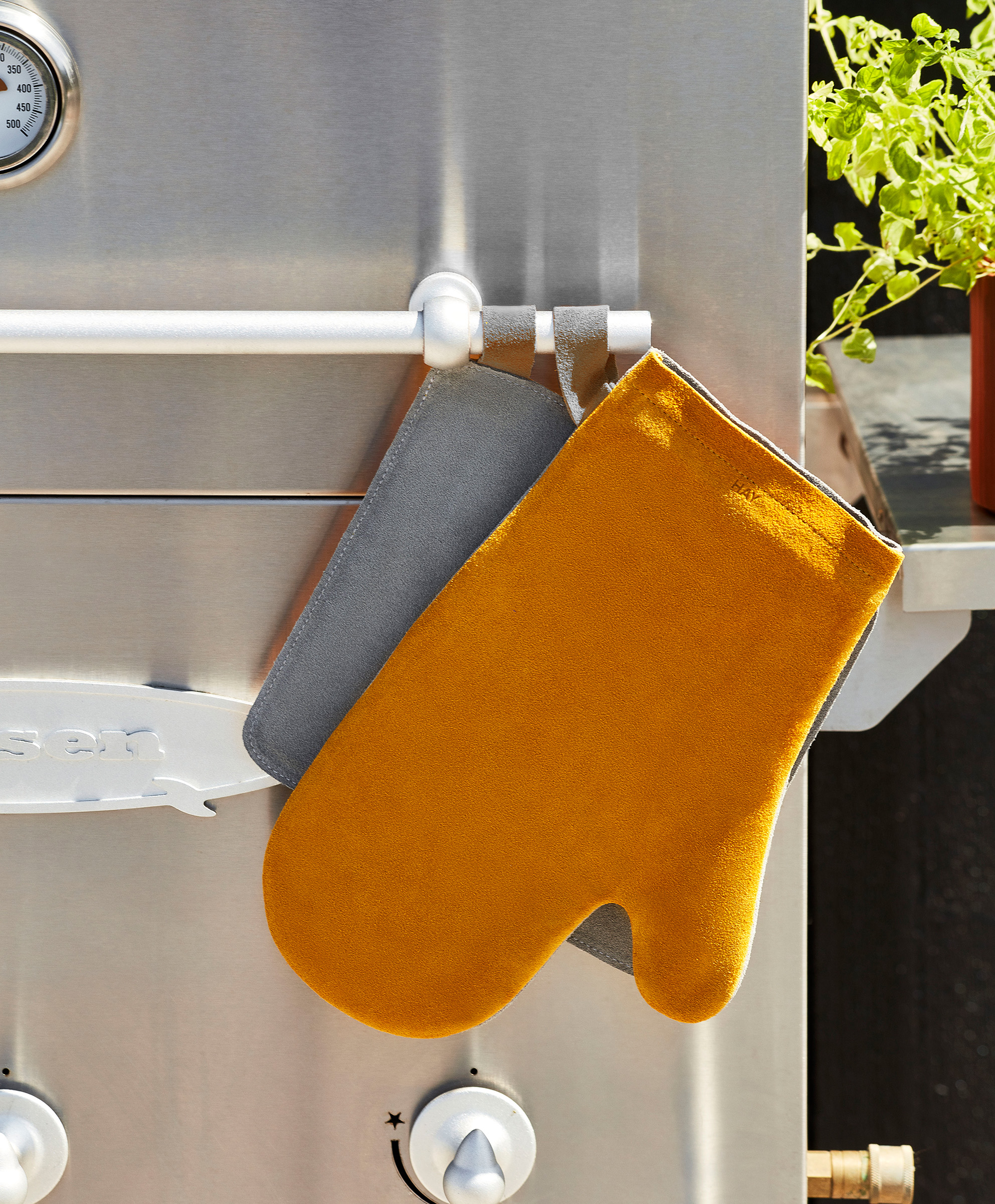 Suede Pot Holder Green