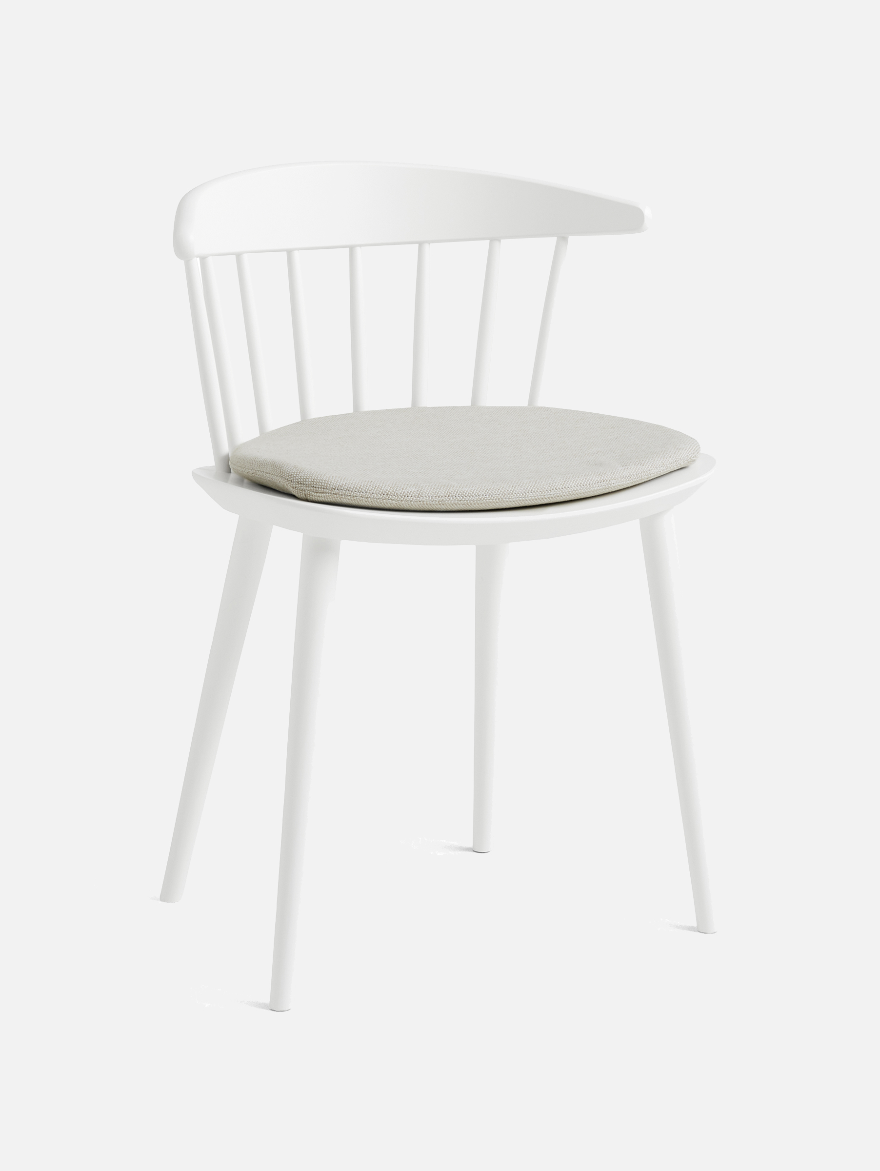 J104 Chair J-Series White water-based lacquered beech