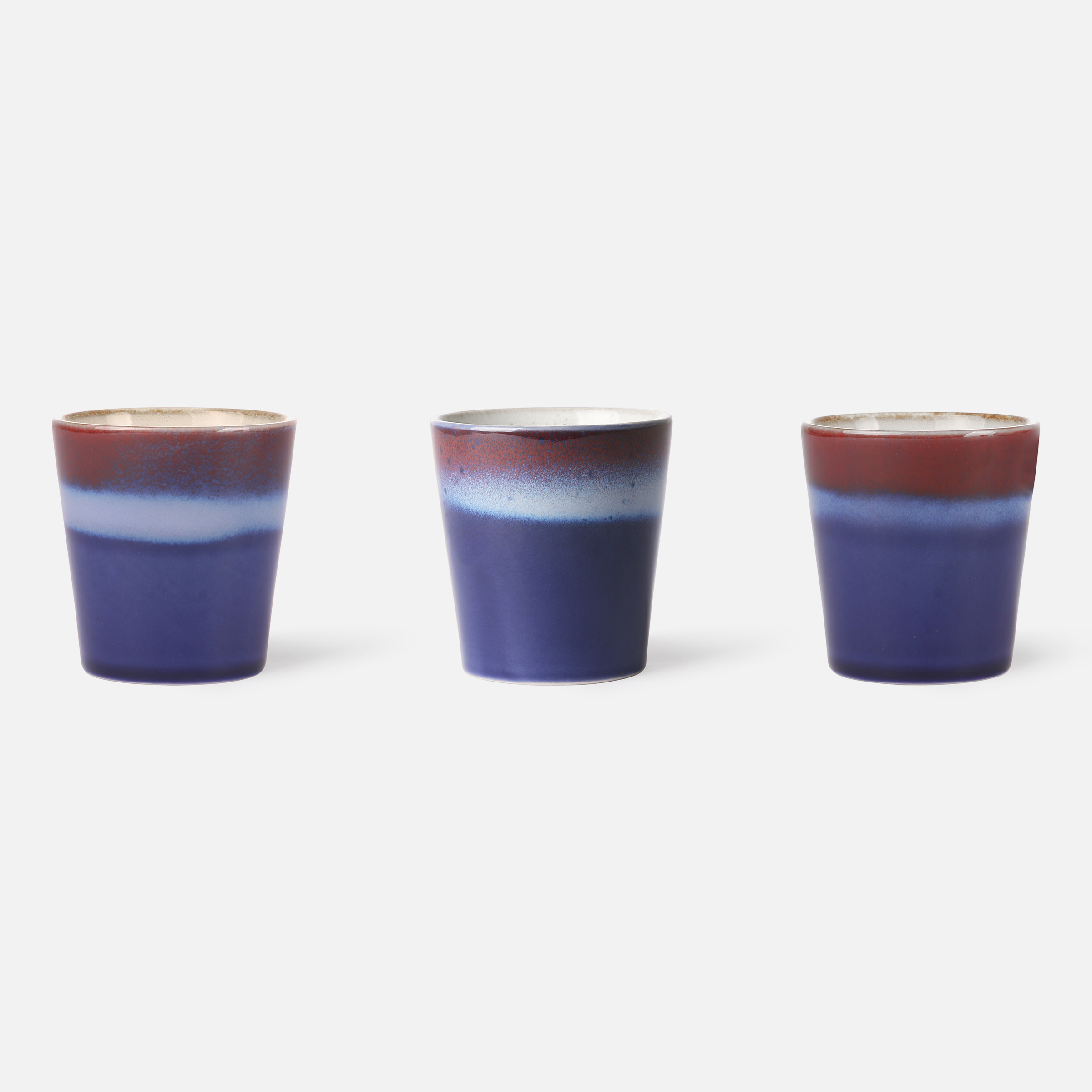 70s Keramik Kaffeebecher - Air