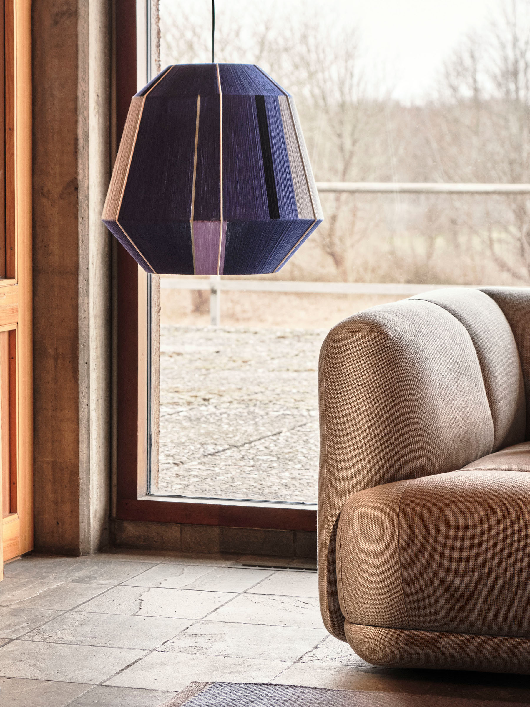 Bonbon Lampenschirm Ø50 Blautöne