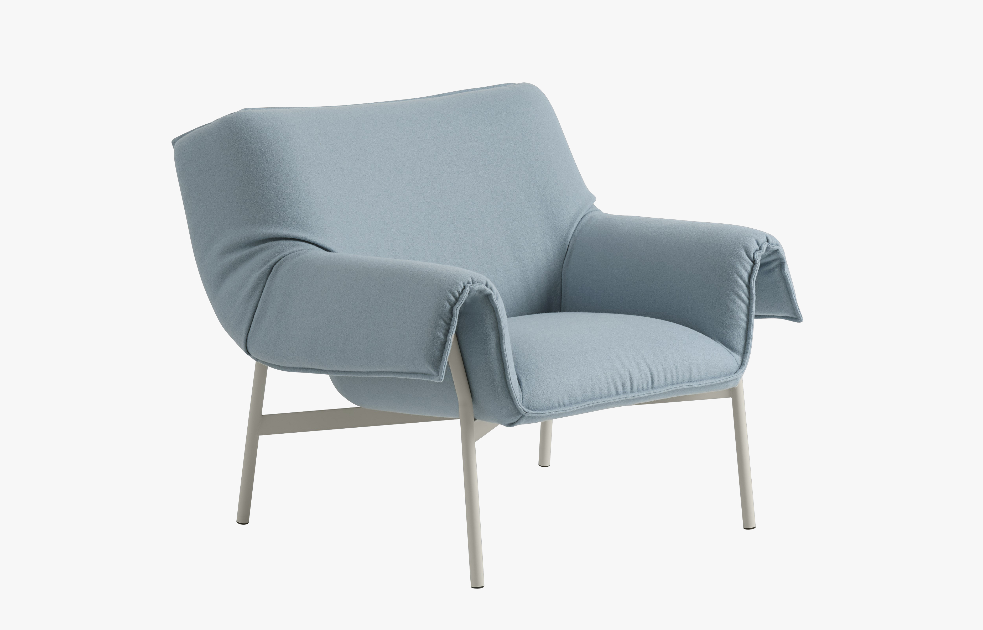 Wrap Lounge Sessel - Hero 152, Gestell Grau