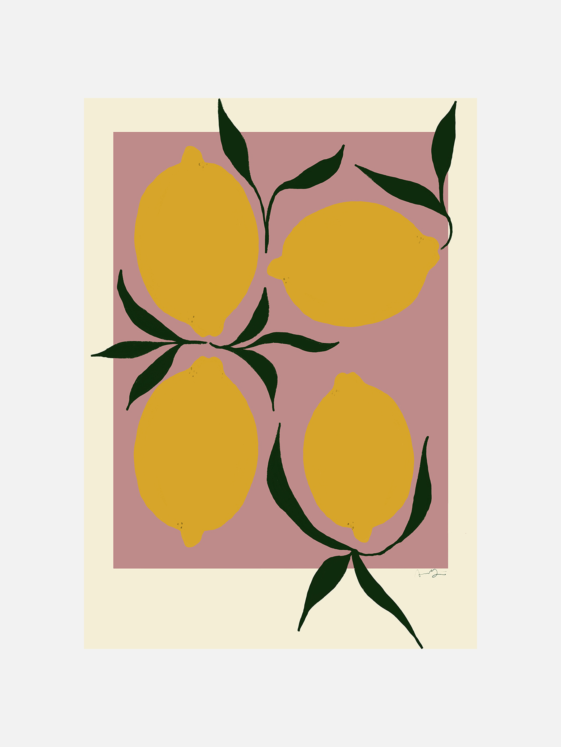 The Poster Club Anna Mörner Pink Lemon  50x70